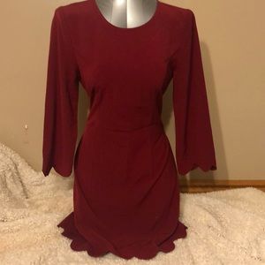 Burgundy Dress
